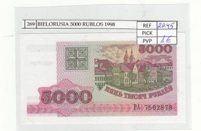 BILLETE BIELORUSIA 5.000 RUBLOS 1998 P-17