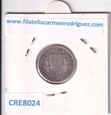 CRE8024 MONEDA ESPAÑA ALFONSO XIII 50 CENTIMOS 1904 *0*4 SMV