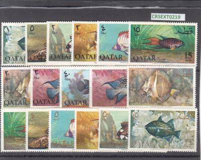CRSEXT0219 SELLOS QATAR Nº 69-85 XX SIN CHARNELA