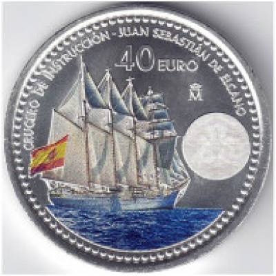 CREXP680 MONEDA ESPAÑA 40€ 2025 LEONOR Y S. ELCANO EN BOLSA ORIGINAL