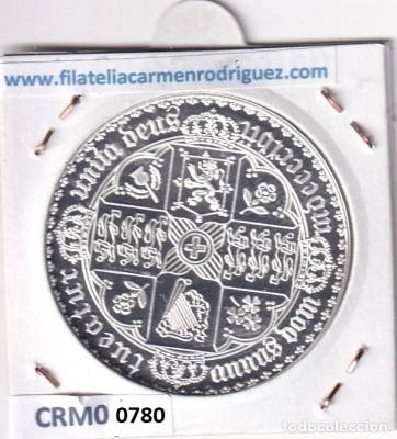 CRM0780 MEDALLA INGLATERRA CORONA GOTICO PLATA