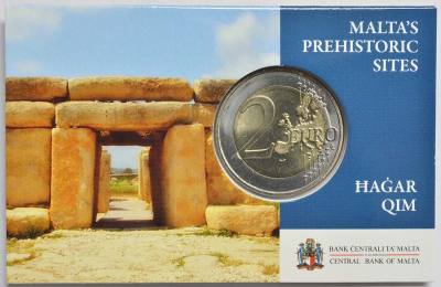 HEUR0608 MONEDA MALTA 2 EUROS 2017 (Templos prehistóricos) COIN CARD