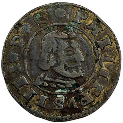 CRE1719 MONEDA  ESPAÑA FELIPE IV 16 MARAVEDIS 1662 GRANADA COBRE BC