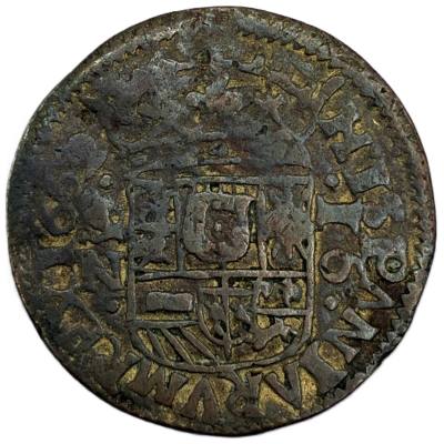 CRE1719 MONEDA  ESPAÑA FELIPE IV 16 MARAVEDIS 1662 GRANADA COBRE BC