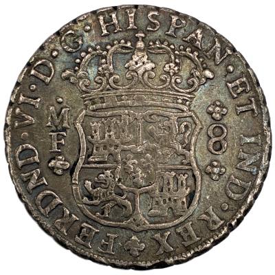CRCAP114 MONEDA ESPAÑA COLUMNARIO 8 REALES 1794 FERNANDO VI