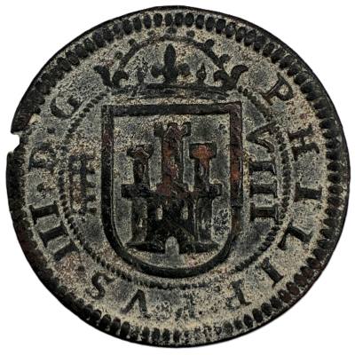 CRE4290 MONEDA ESPAÑA   8 MARAVEDIS FELIPE IV 1605 SEGOVIA
