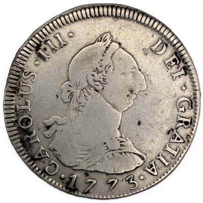 CRE7470 MONEDA ESPAÑA CARLOS III 4 REALES 1773 POTOSI