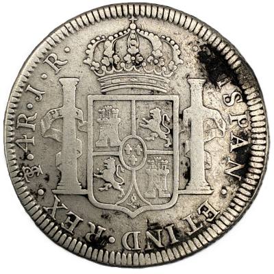 CRE7470 MONEDA ESPAÑA CARLOS III 4 REALES 1773 POTOSI