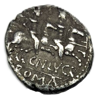 CRE3965 MONEDA ROMANA DENARIO ROMA APOLO 137 PLATA