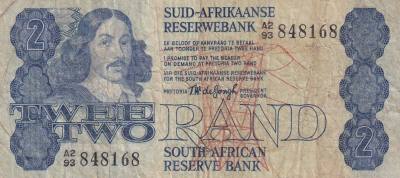 CRBX0598 BILLETE SUDAFRICA 2 RAND 1981/3 BC