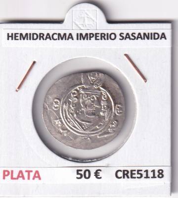 CRE5118 MONEDA HEMIDRACMA IMPERIO SASANIDA PLATA