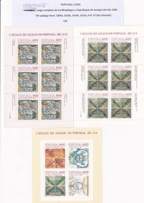 CRSEXT0658 SELLOS PORTUGAL  Juego completo de los Minipliegos VER FOTOS 