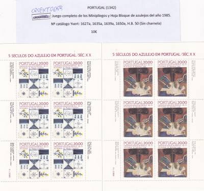 CRSEXT0659 SELLOS PORTUGAL  Juego completo de los Minipliegos  VER FOTOS