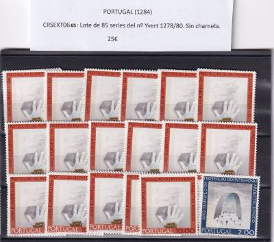CRSEXT0665 SELLOS PORTUGAL Lote 85 series l nº Yvert 1278/80. Sin charnela.