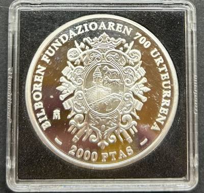 CRE6109 MONEDA ESPAÑA 2000 PESETAS 2000 VILLA DE BILBAO