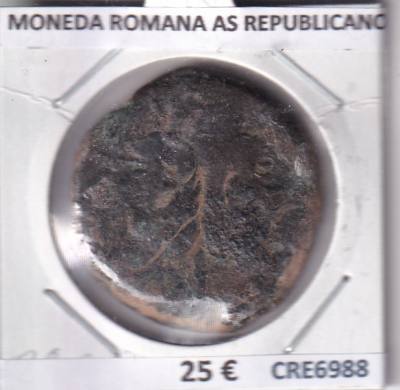 CRE6988 MONEDA ROMANA AS REPUBLICANO