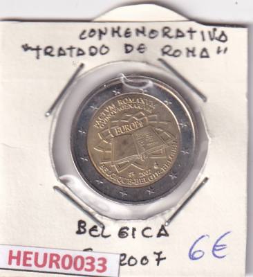 HEUR0033 MONEDA BELGICA 2 EUROS 2007 