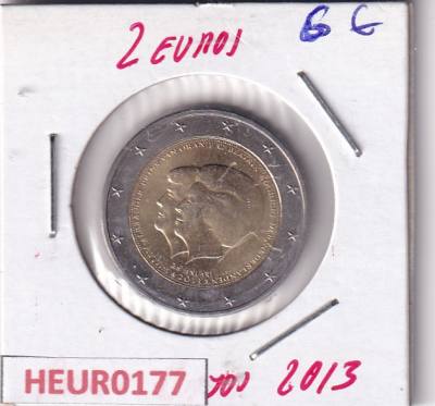 HEUR0177 MONEDA HOLANDA 2 EUROS 2013 (Abdicación de la Reina)