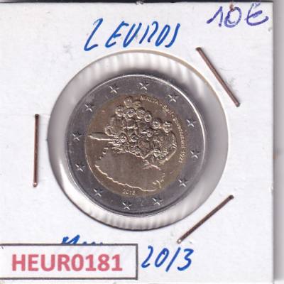 HEUR0181 MONEDA MALTA 2 EUROS 2013