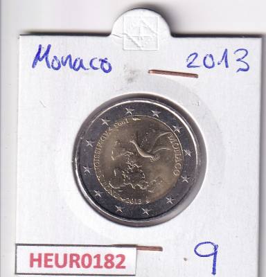 HEUR0182 MONEDA MONACO 2 EUROS 2013