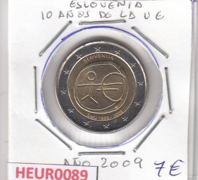 HEUR0089 MONEDA ESLOVENIA 2 EUROS 2009 