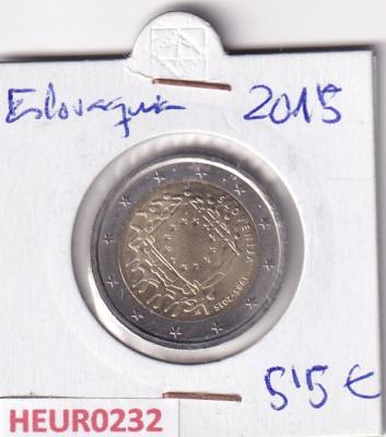 HEUR0232 MONEDA ESLOVAQUIA 2 EUROS 2015 (Bandera europea)