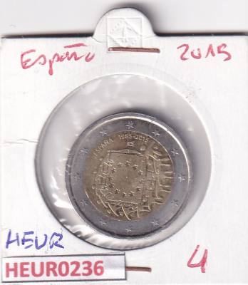 HEUR0236 MONEDA ESPAÑA 2 EUROS 2015 (Bandera europea)