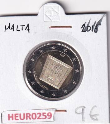 HEUR0259 MONEDA MALTA 2 EUROS 2015 (Centenario aviación Malta)