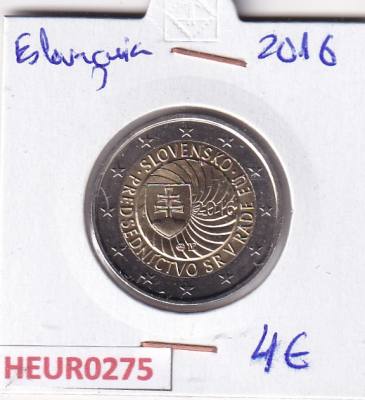 HEUR0275 MONEDA ESLOVAQUIA 2 EUROS 2016