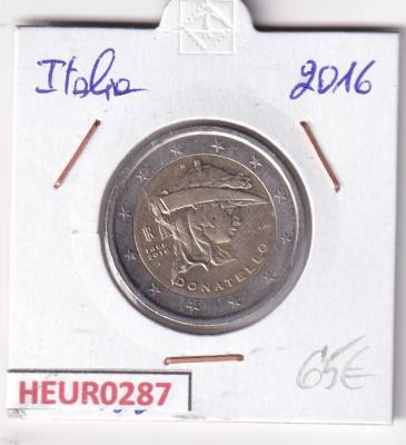 HEUR0287 MONEDA ITALIA 2 EUROS 2016 (Muerte de Donatello)