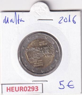 HEUR0293 MONEDA MALTA 2 EUROS 2016 (Templo de Ggantika)
