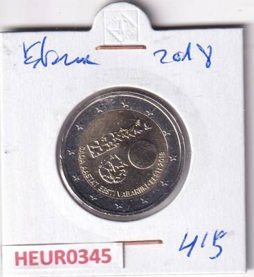 HEUR0345 MONEDA ESTONIA 2 EUROS 2018 (100 Aniv. República Estonia)