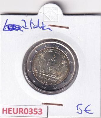 HEUR0353 MONEDA ITALIA 2 EUROS 2018 (Constitución república italiana)