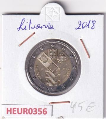 HEUR0356 MONEDA LITUANIA 2 EUROS 2018 (Independencia de Lituania)