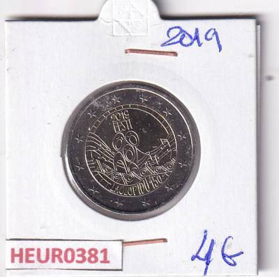 HEUR0381 MONEDA ESTONIA 2 EUROS 2019 (Festival de la canción)