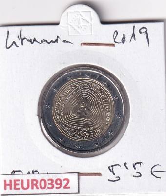 HEUR0392 MONEDA LITUANIA 2 EUROS 2019 (Canciones en lituano)