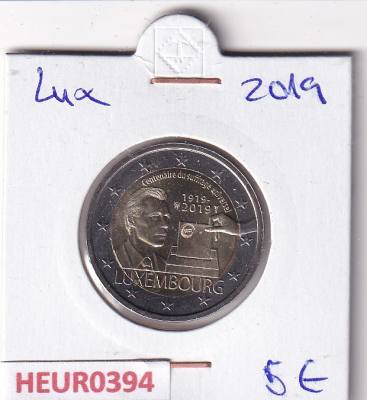 HEUR0394 MONEDA LUXEMBURGO 2 EUROS 2019 (100 años sufragio universal)