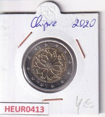 HEUR0413 MONEDA CHIPRE 2 EUROS 2020