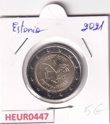 HEUR0447 MONEDA ESTONIA 2 EUROS 2021 (Pueblos Ugrofineses)