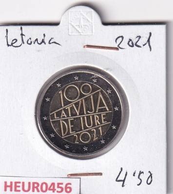 HEUR0456 MONEDA LETONIA 2 EUROS 2021