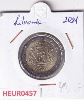 HEUR0457 MONEDA LITUANIA 2 EUROS 2021 (Dzükija)