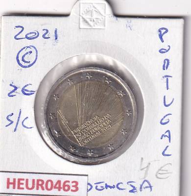 HEUR0463 MONEDA PORTUGAL 2 EUROS 2021 (Presidencia unión europea)