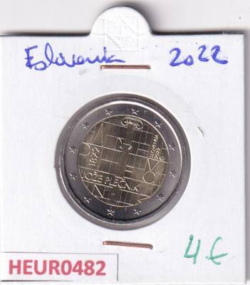 HEUR0482 MONEDA ESLOVENIA 2 EUROS 2022 (Aniversario Joze Plecnik)