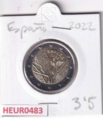 HEUR0483 MONEDA ESPAÑA 2 EUROS 2022 (Parque de Garajonay)