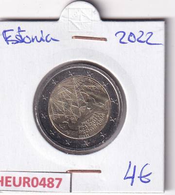 HEUR0487 MONEDA ESTONIA 2 EUROS 2022 (Programa Erasmus)
