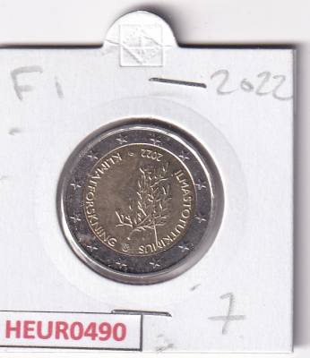 HEUR0490 MONEDA FINLANDIA 2 EUROS 2022 (Investigación del clima)