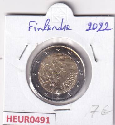 HEUR0491 MONEDA FINLANDIA 2 EUROS 2022 (Programa Erasmus)