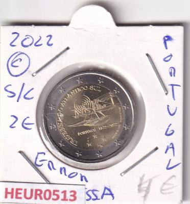HEUR0513 MONEDA PORTUGAL 2 EUROS 2022 (Travesía Atlántico Sur)