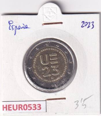 HEUR0533 MONEDA ESPAÑA 2 EUROS 2023 (Presidencia Unión Europea)
