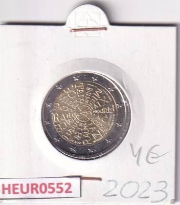 HEUR0552 MONEDA PORTUGAL 2 EUROS 2023 (Paz entre naciones)
